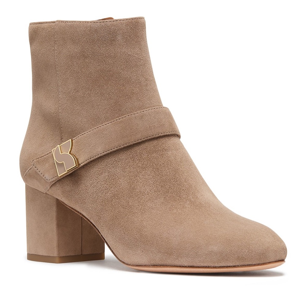 kate spade Women's Dakota Tan Mid Heel Booties